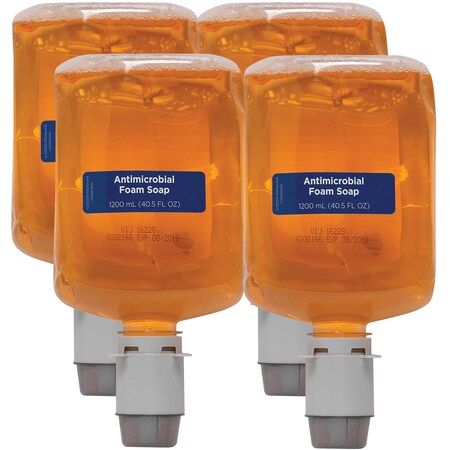 Pacific Blue 40.6 fl oz (1200 mL) Antimicrobial BZK Foam Soap Manual Dispenser Refills 4 PK GPC43819